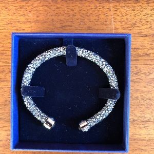 Genuine Swarovski Slate Grey Cuff Bracelet